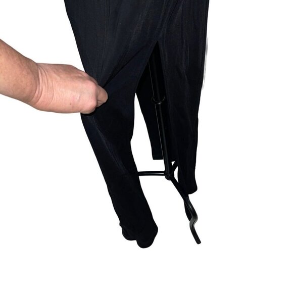 Tadashi Vintage Bodycon Dress Size Small Long Sleeves Side Slits Deadstock New - Picture 10 of 14